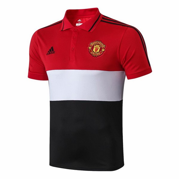 Polo Manchester United 2019-2020 Rojo Blanco Negro